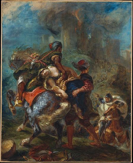 Eugene Delacroix Abduction of Rebecca oil painting picture